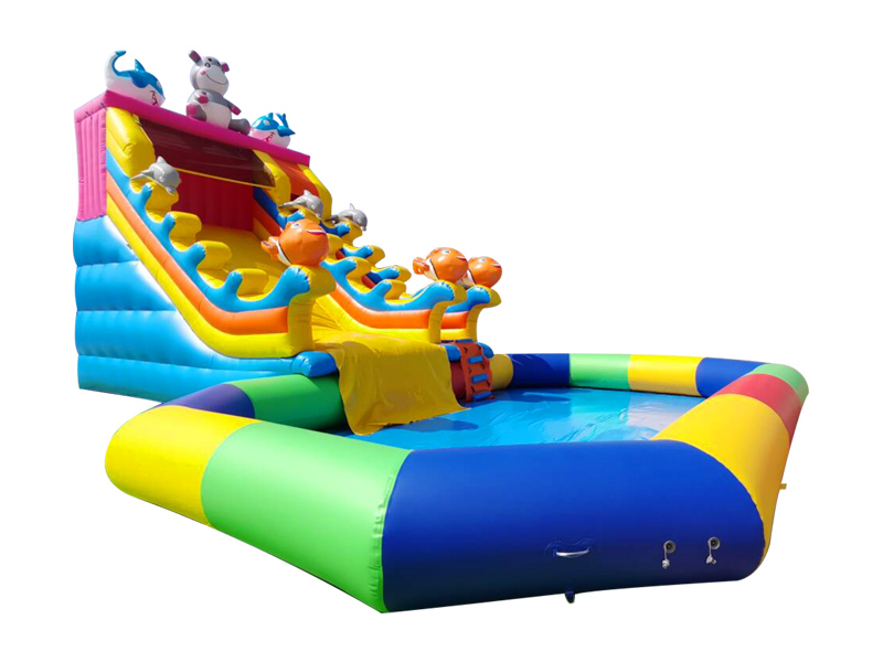 commercial water slide for pool