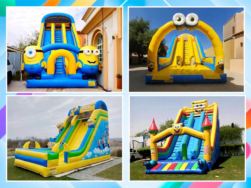 Bouncy castle inflatable slide