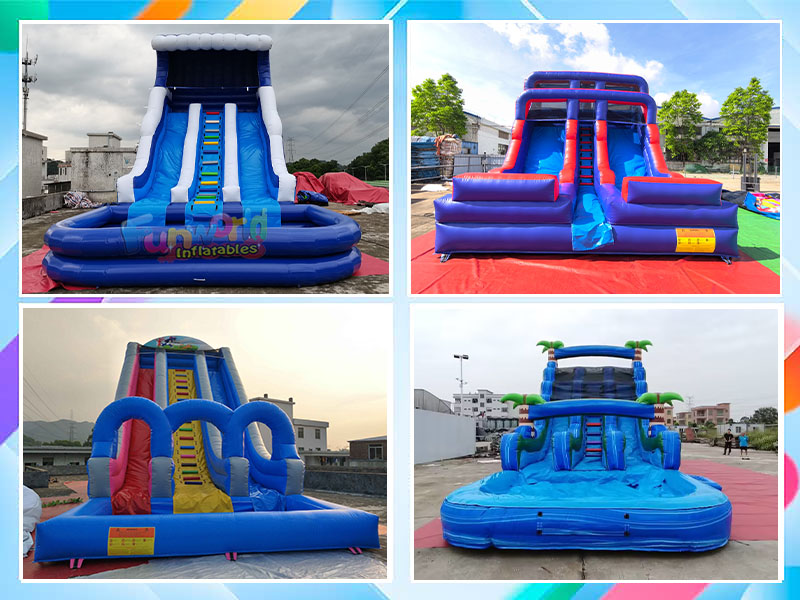 multi layer inflatable water slide