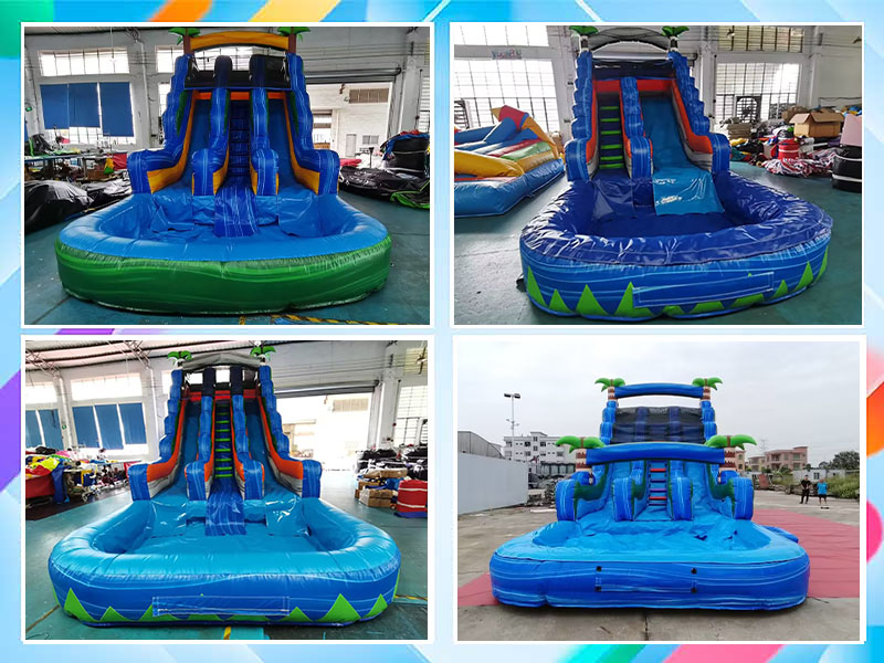 easy setup inflatable water slide