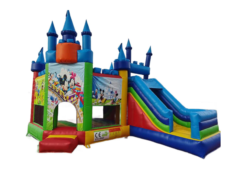 inflatable bounce house with slide