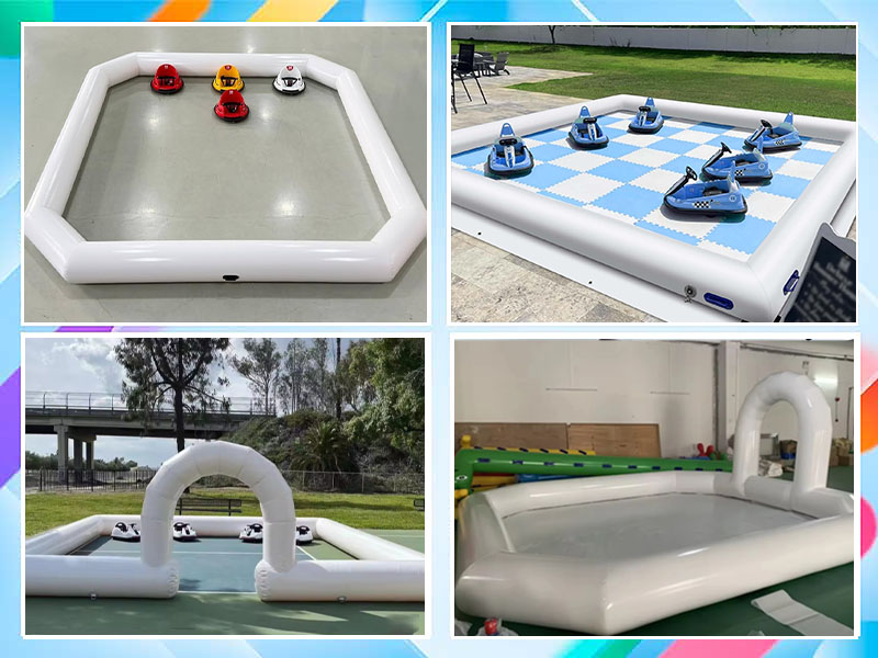 competitive inflatable bumper car track