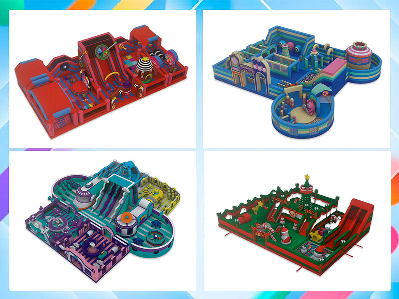 easy setup inflatable amusement park