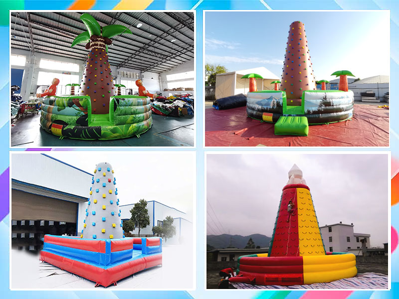 festival inflatable climbing wall display