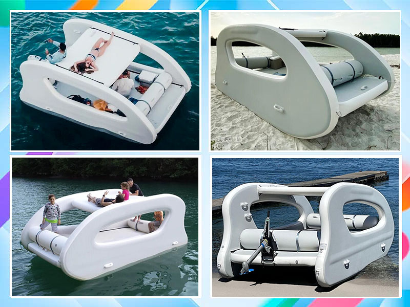 high quality inflatable house boat