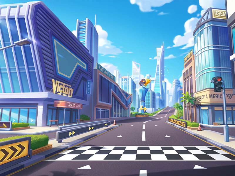 coin op racing arcade machine