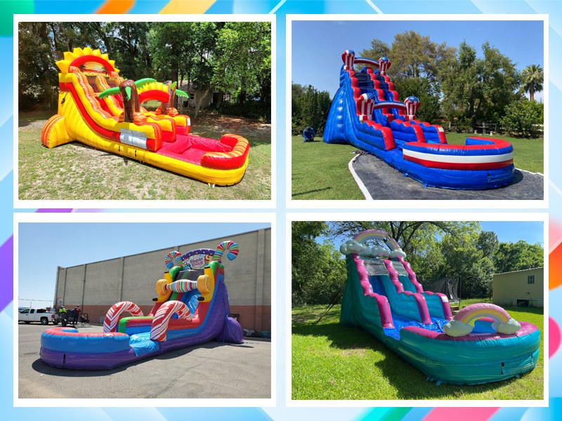 blow up water slides