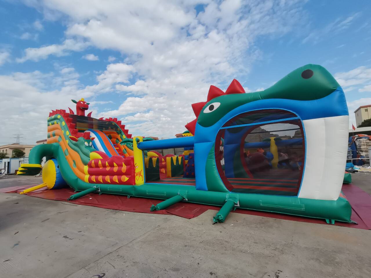 inflatable dragon playground