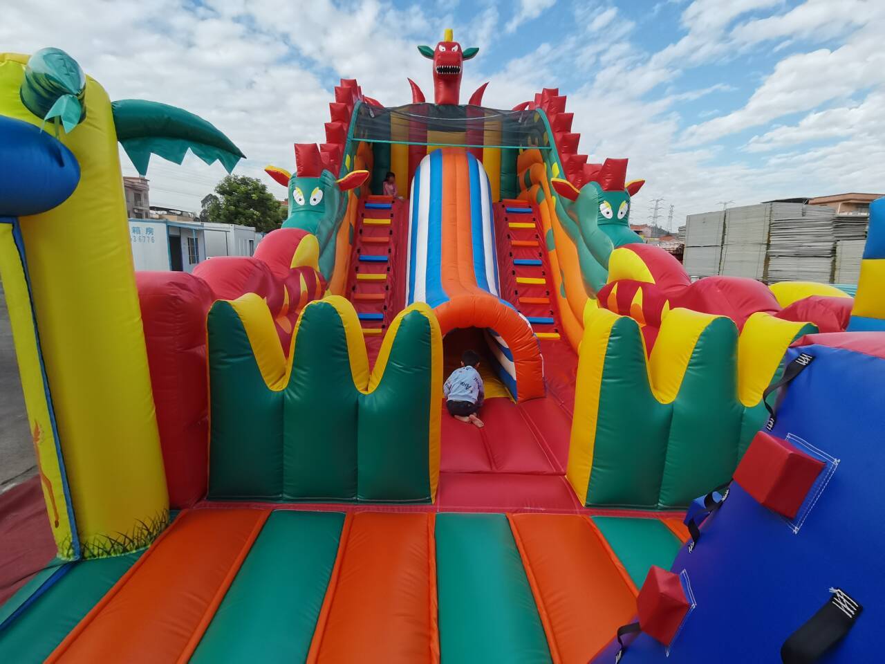 inflatable dragon park