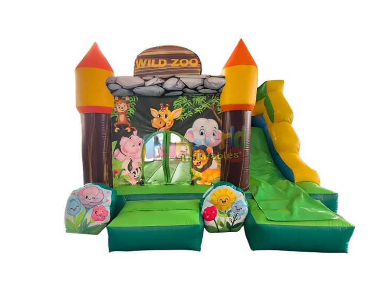 wild zoo inflatable bouncy castle