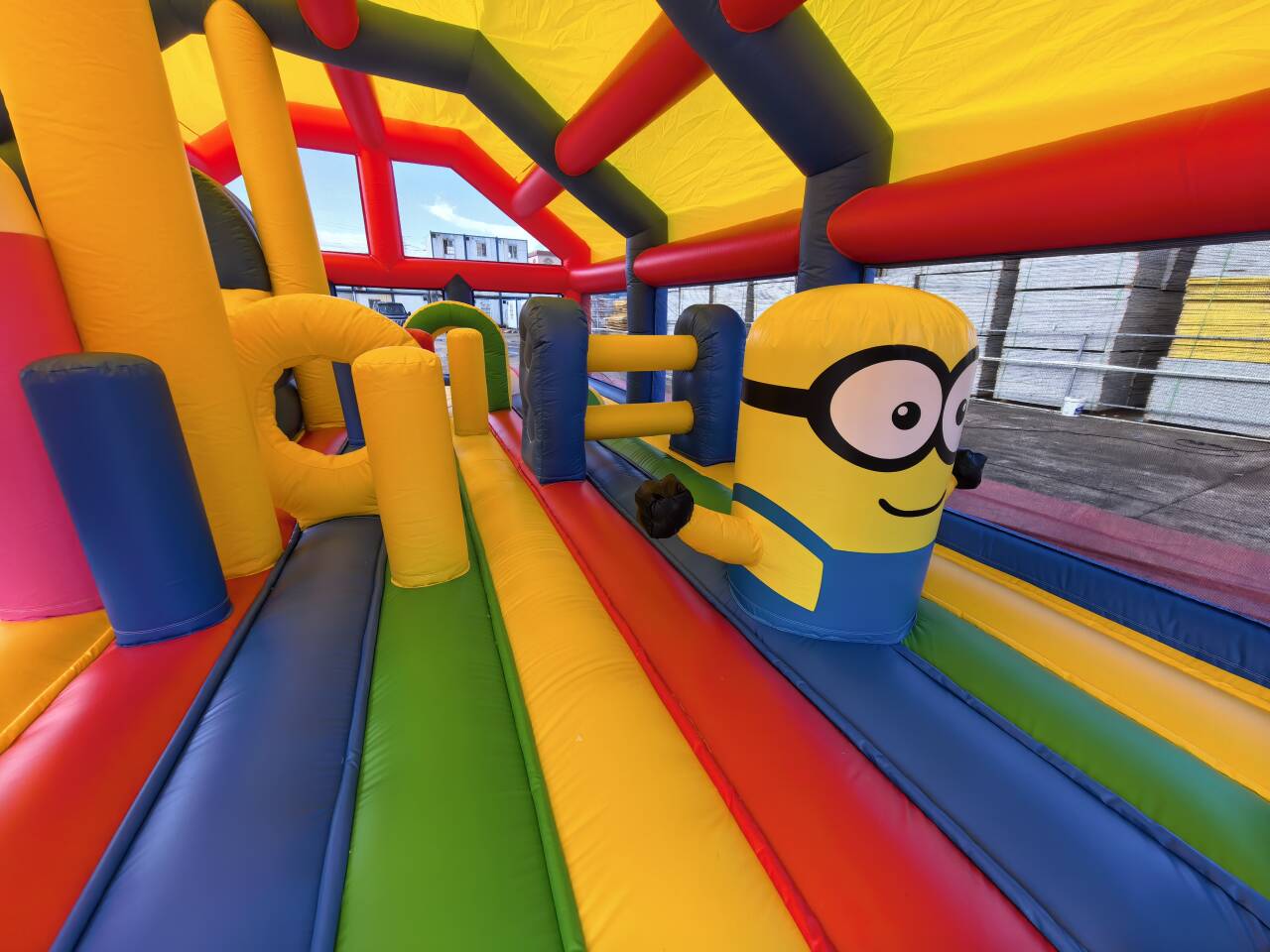 Outdoor giant inflatable playground