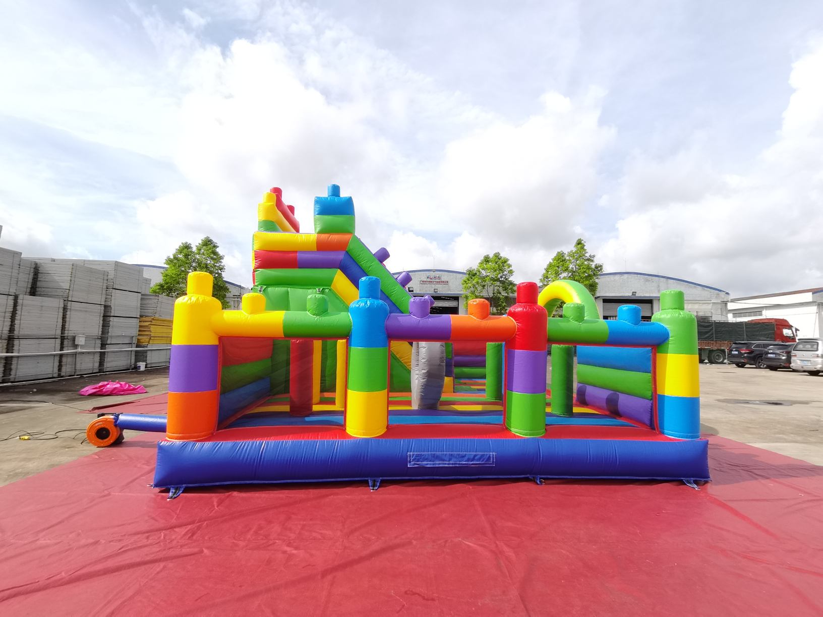 inflatable lego combo slide