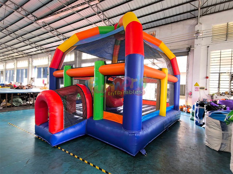 rainbow inflatable castle