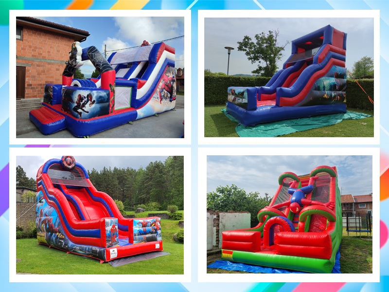 superhero inflatable slide 